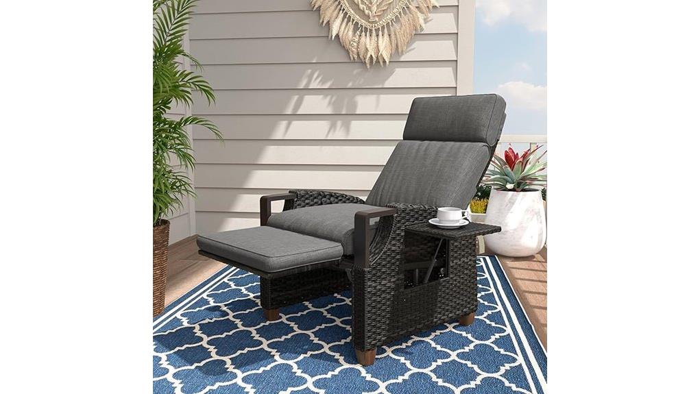 adjustable reclining patio chair