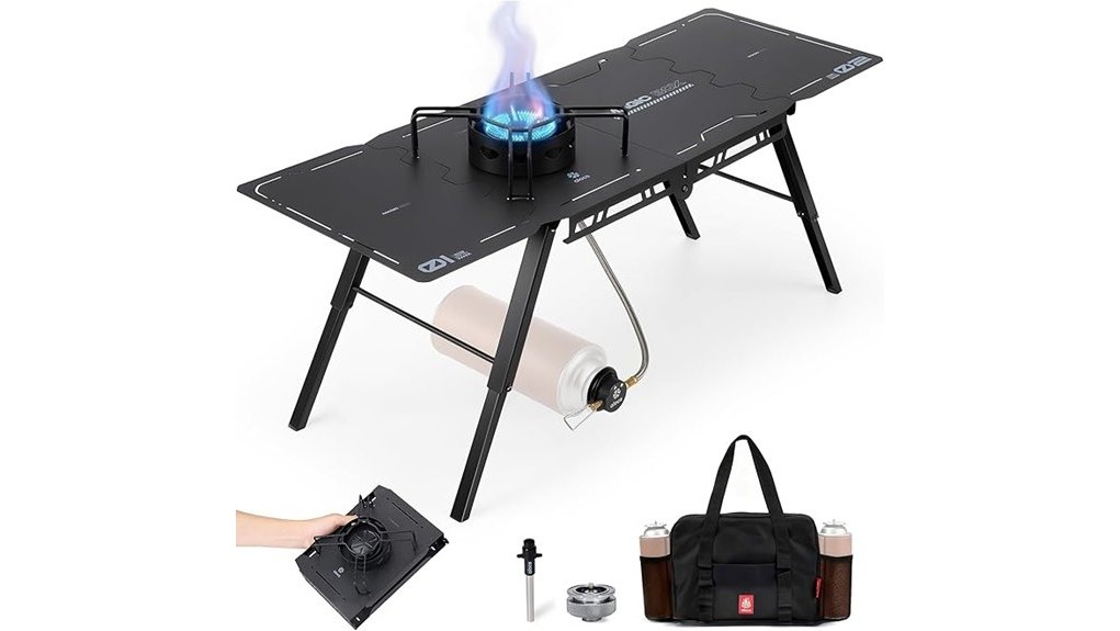alocs igt camping stove table