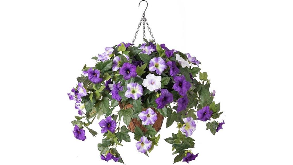 artificial hanging flower basket review
