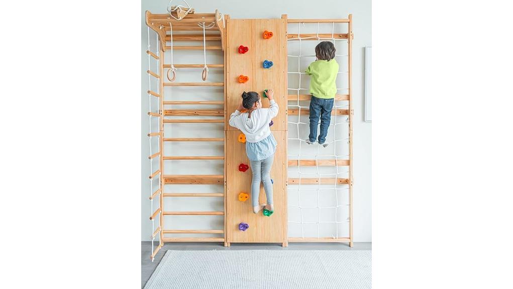 avenlur walnut 9 in 1 wallgym avenlur walnut 9 in 1 wallgym