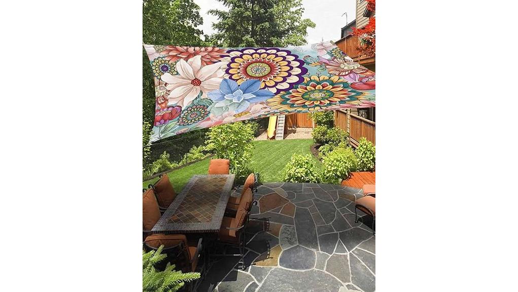 boho floral sun shade