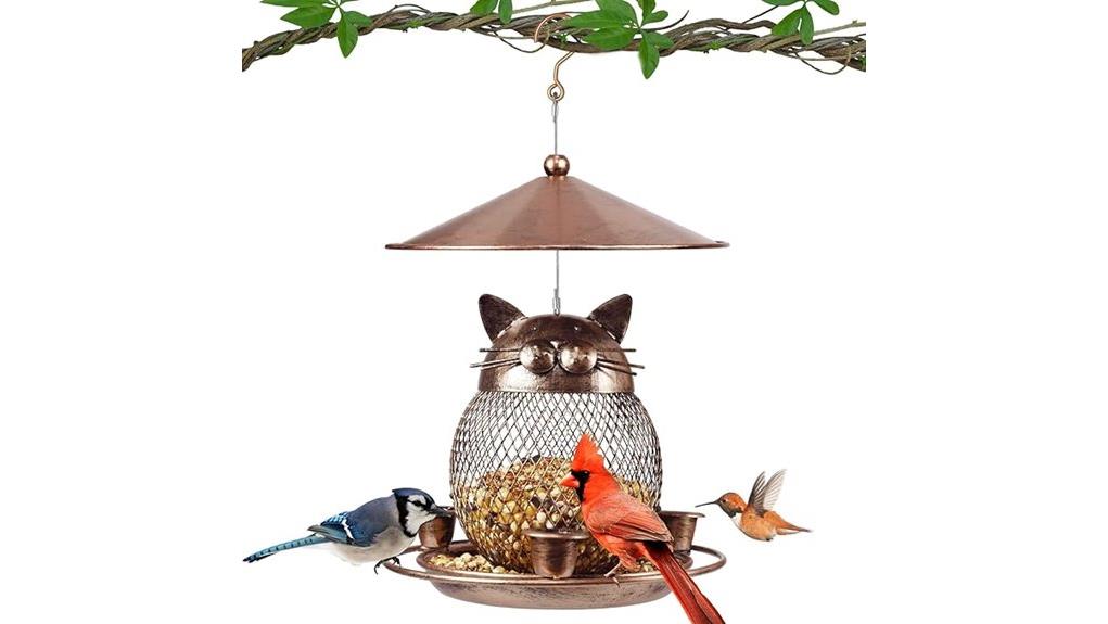 cat shaped outdoor birdfeeder review cat shaped outdoor birdfeeder review
