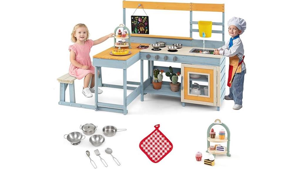 children s outdoor play kitchen picnic