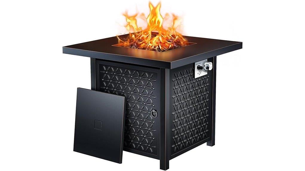 ciays 32 inch propane firepit