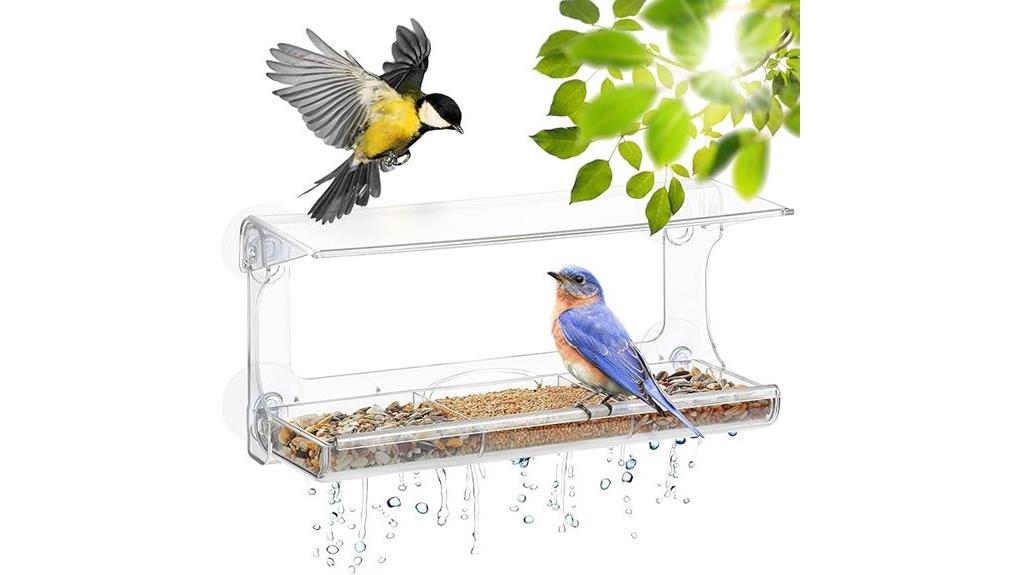 clear suction cup window feeder