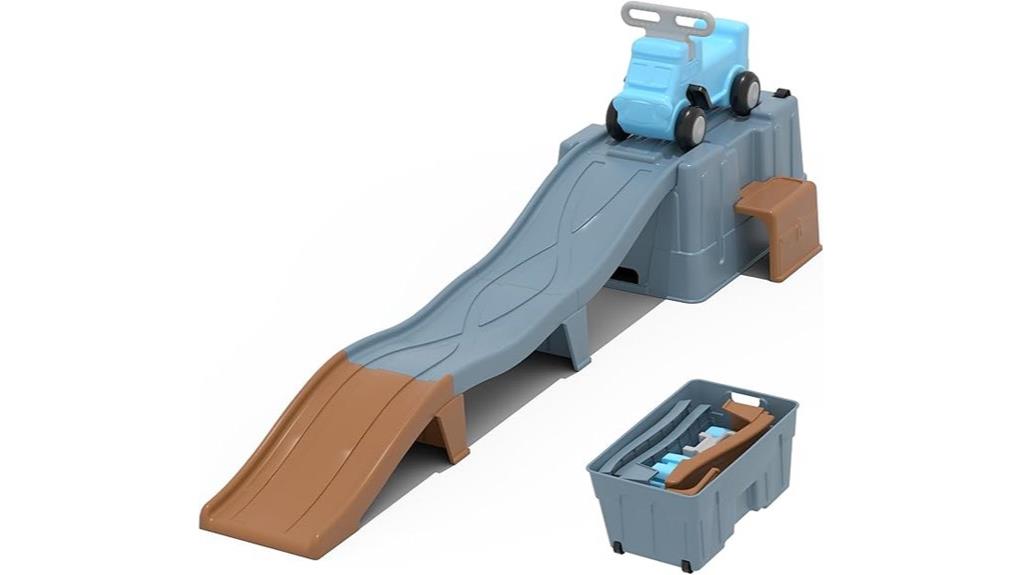 colorful toddler roller coaster playset