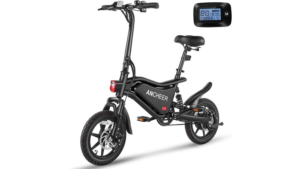 compact 14 electric folding bicycle