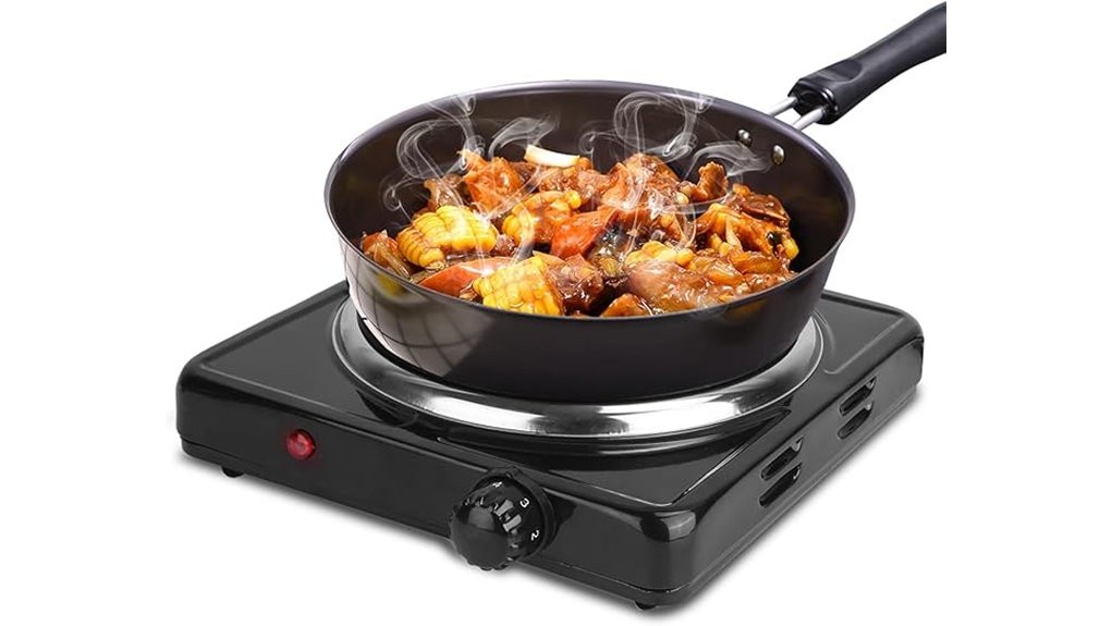 compact 1500w electric hotplate