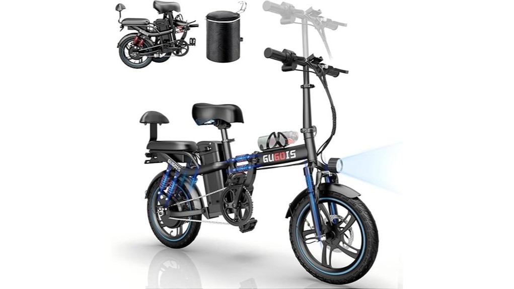 compact 250w foldable commuter e bike