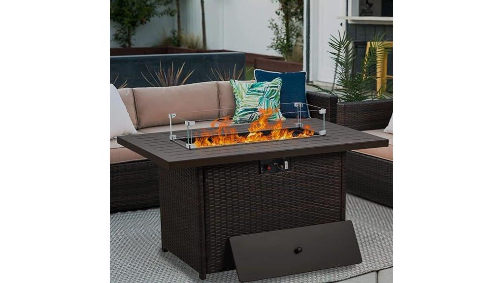 compact 44 inch propane firepit table compact 44 inch propane firepit table