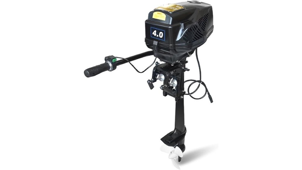 compact 4hp brushless electric trolling