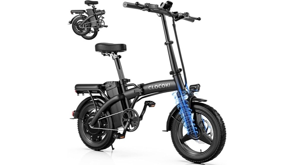 compact commuter folding e bike