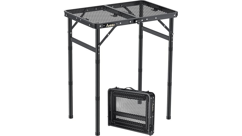 compact foldable outdoor grill table