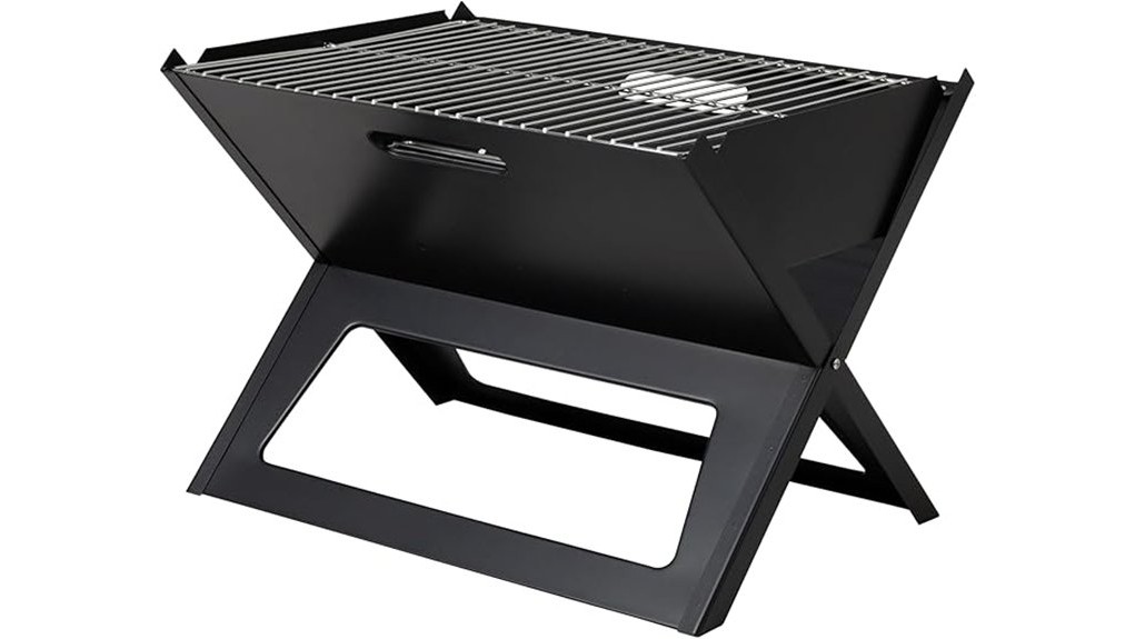 compact portable ceramic smoker grill