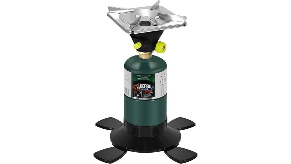 compact portable two burner stove
