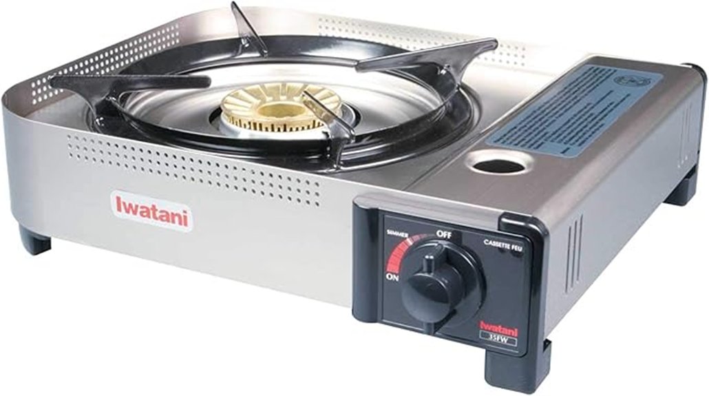 compact single burner butane cooktop