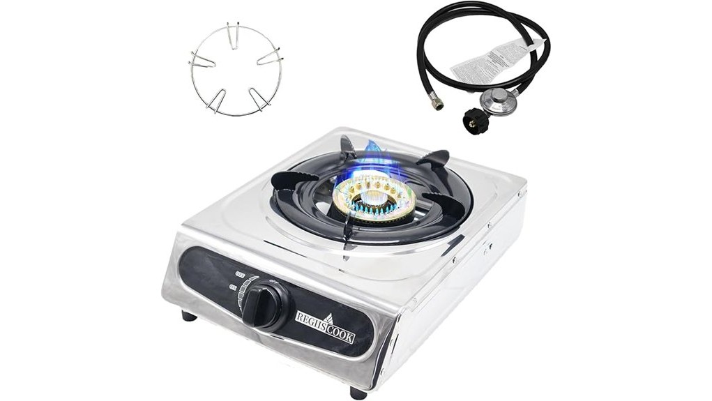 compact single burner propane cooktop