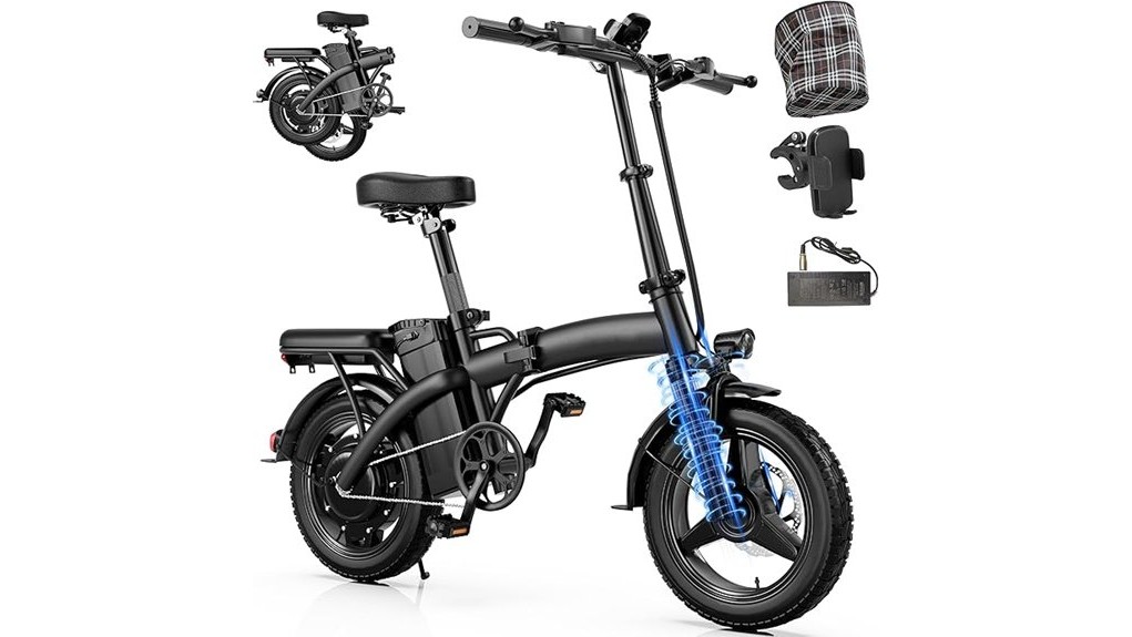 compact t5 adult folding ebike