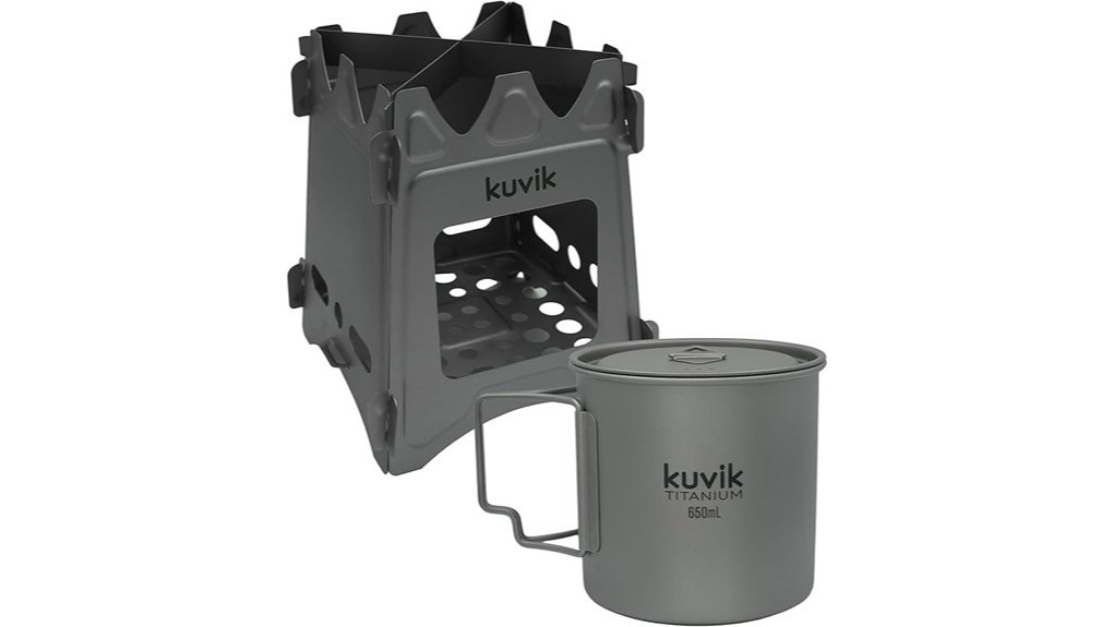 compact titanium stove bundle