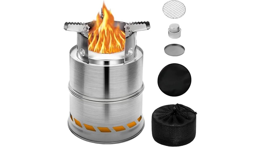 compact versatile multi fuel campsite stove