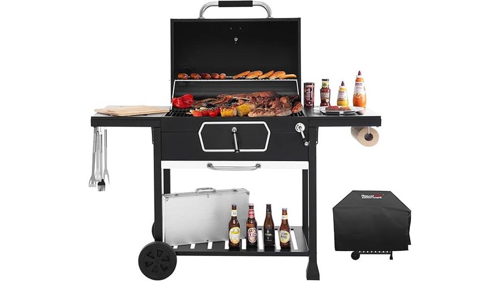 deluxe 30 inch charcoal grill
