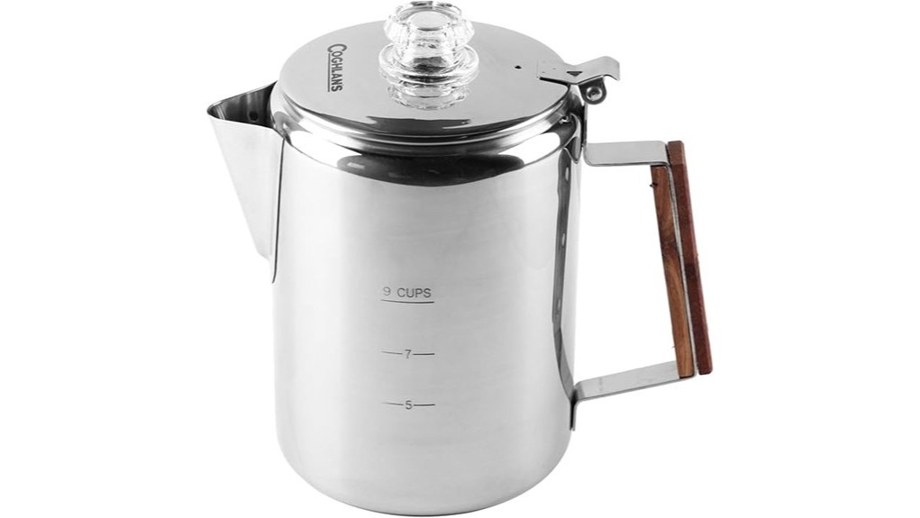 durable 9 cup stainless percolator