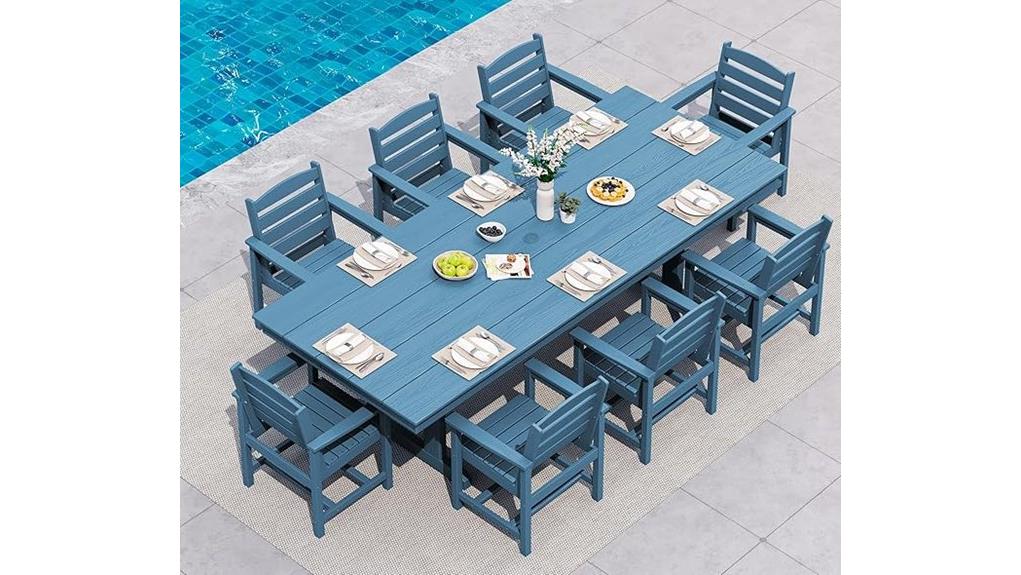 durable modern outdoor dining set