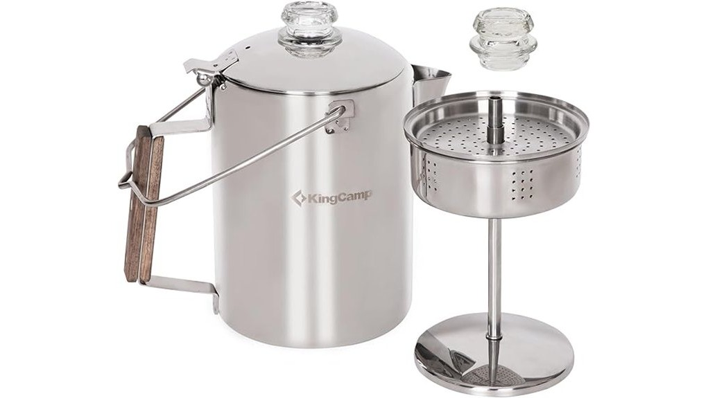 durable stainless steel percolator