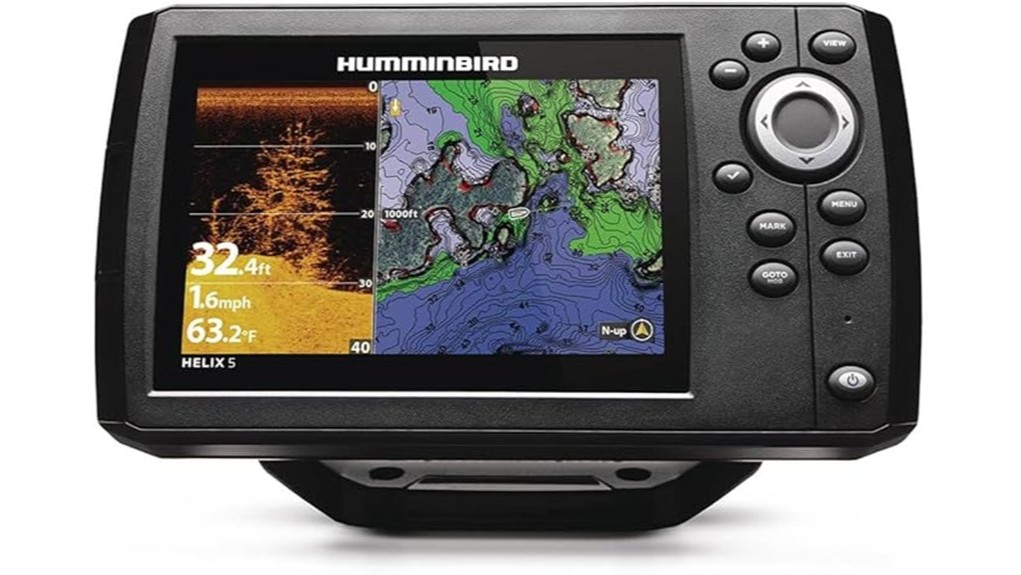 fishfinder helix 5 chirp gps