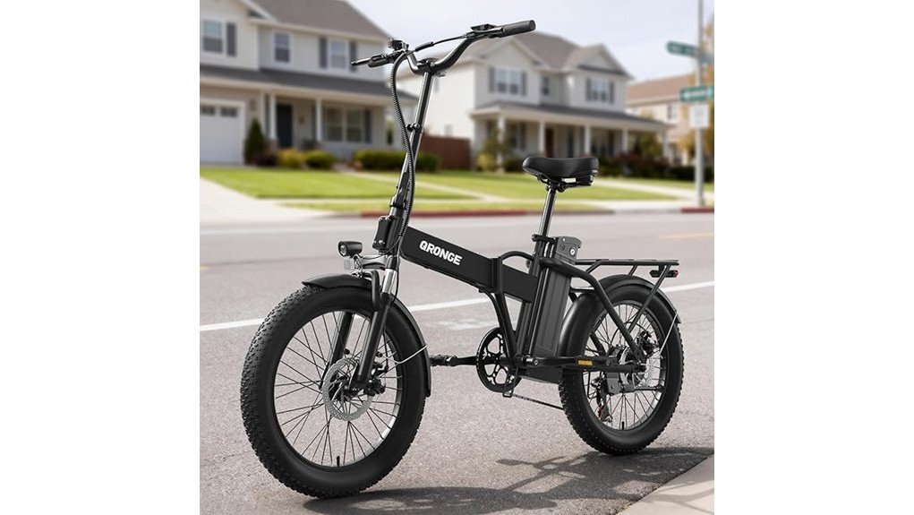foldable waterfall style electric bike