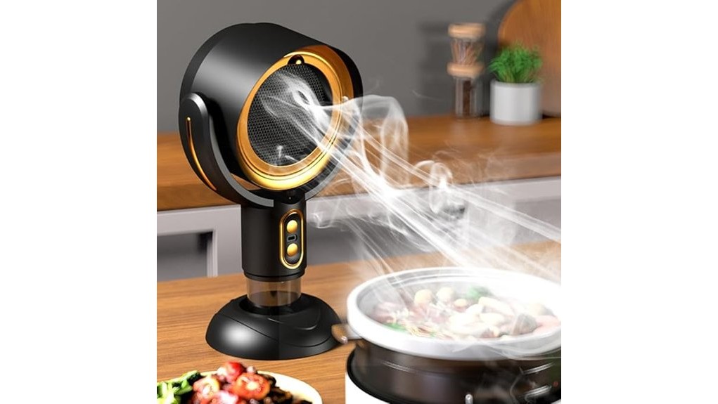 gold portable desktop range hood
