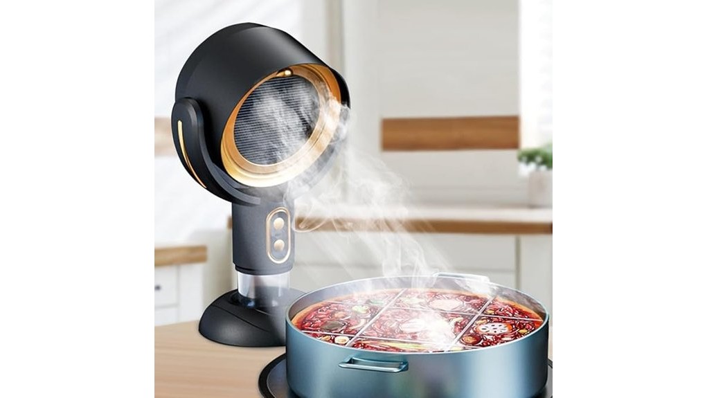 gold portable desktop range hood
