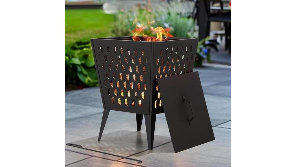 hearth style cast iron firepit