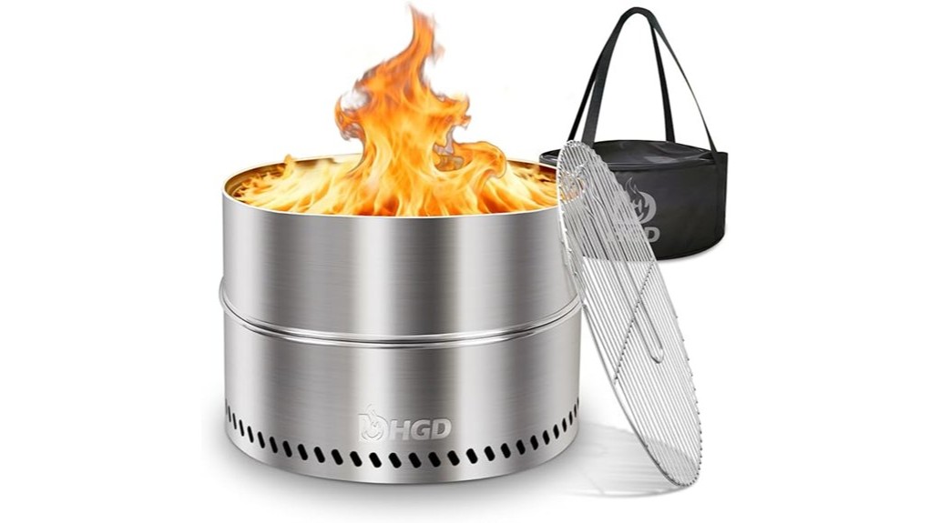 hgd 20 smokeless firepit review
