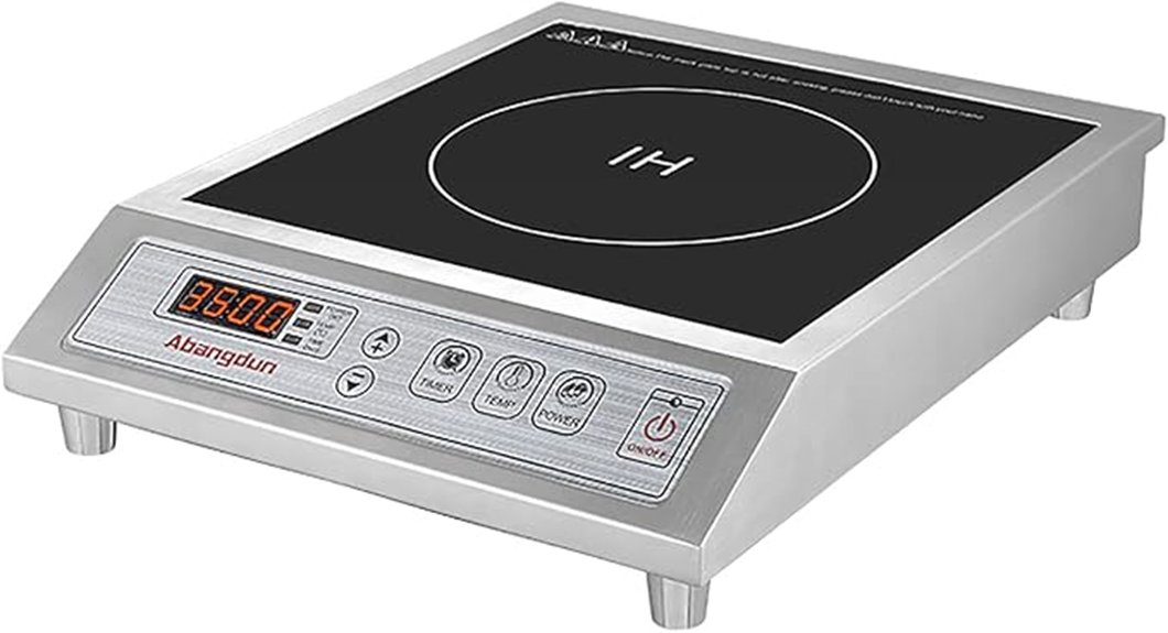 high powered commercial induction cooktop