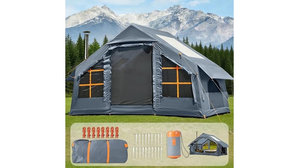 inflatable easy setup camping tent