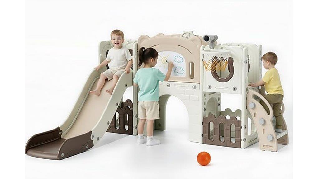 large toddler slide set