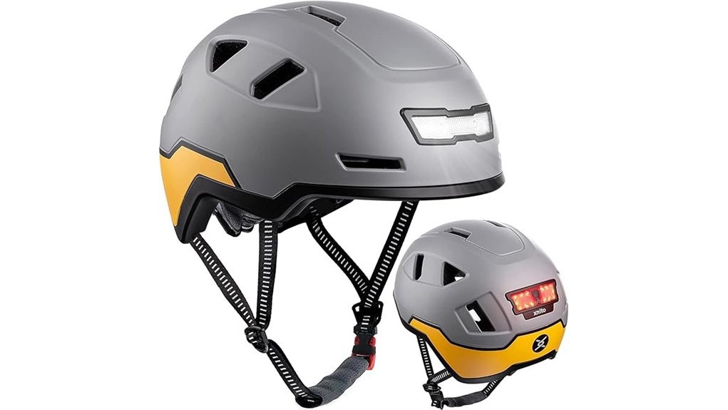 led equipped xnito cycling helmet