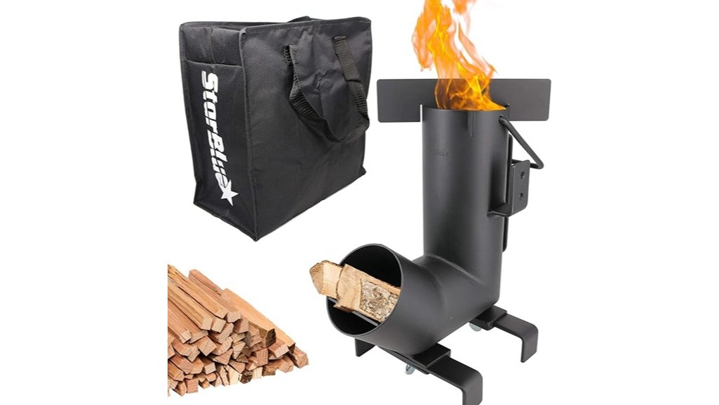 lightweight efficient portable rocket stove