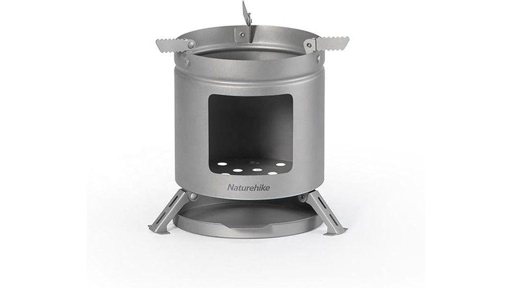 lightweight efficient titanium woodburner