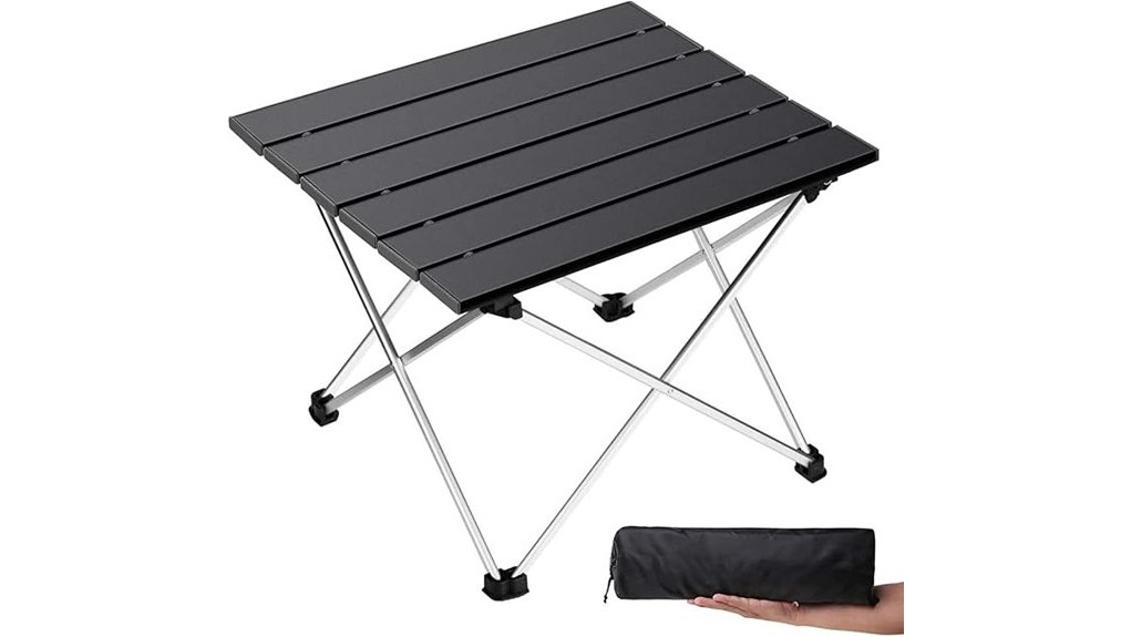 lightweight foldable aluminum table