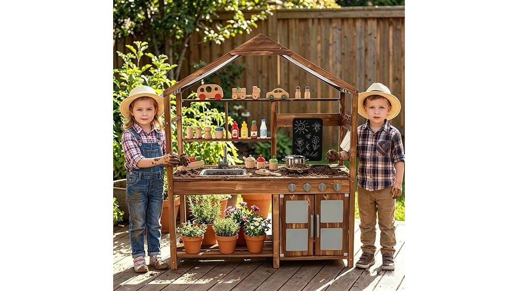 outdoor kids play kitchen