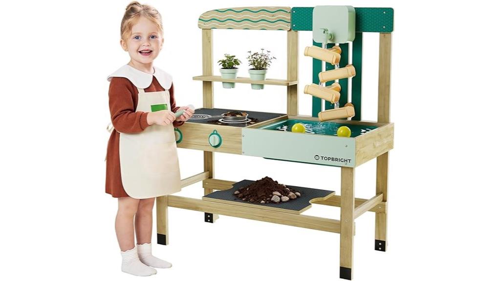 outdoor kids pretend kitchen