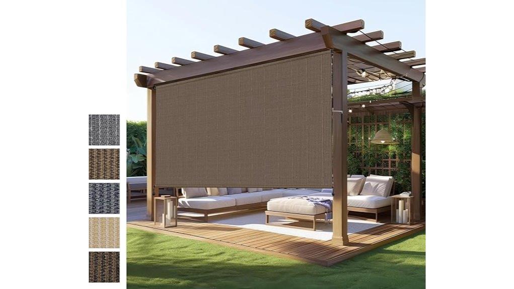 outdoor patio roller blinds