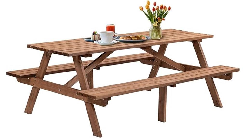 outdoor wooden picnic table benches outdoor wooden picnic table benches