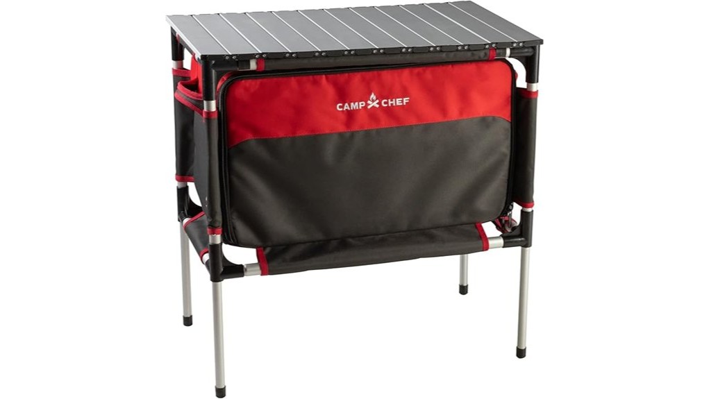 portable camping table organizer