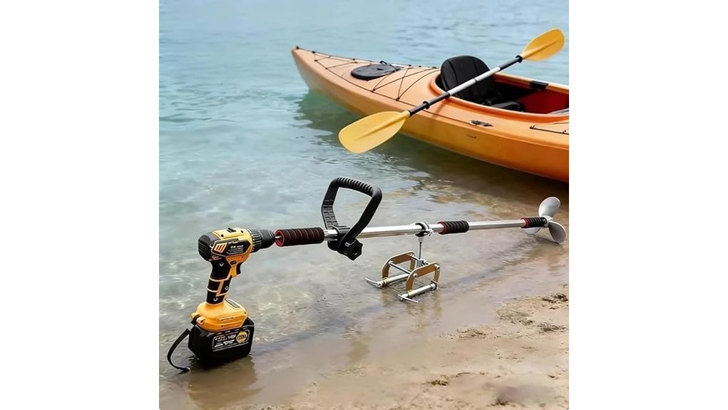 portable drill powered outboard motor