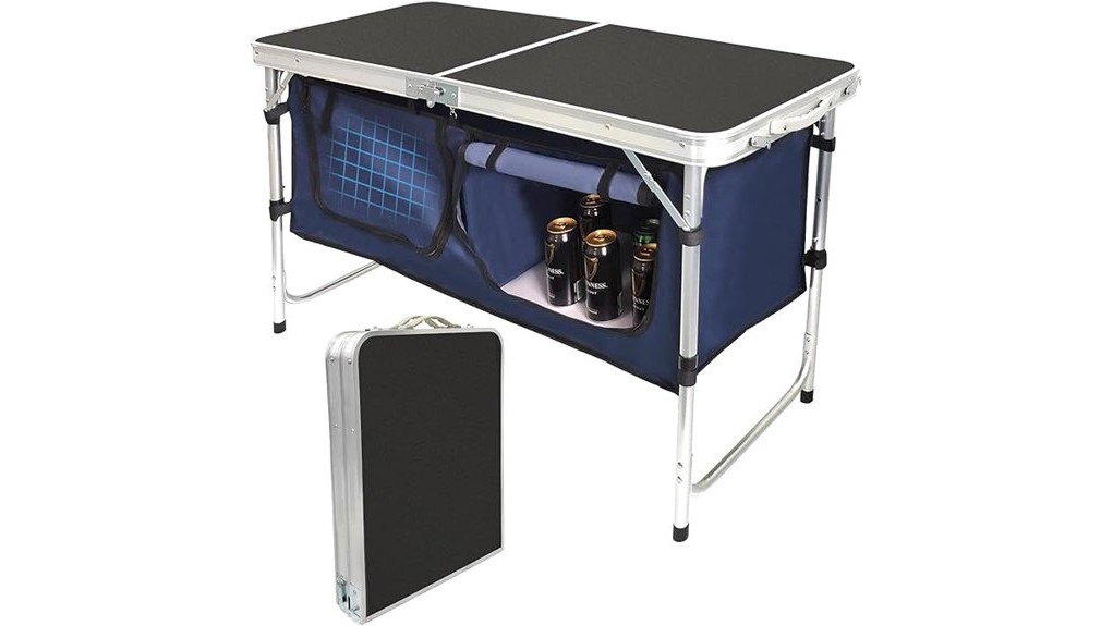 portable folding camping table with storage portable folding camping table with storage