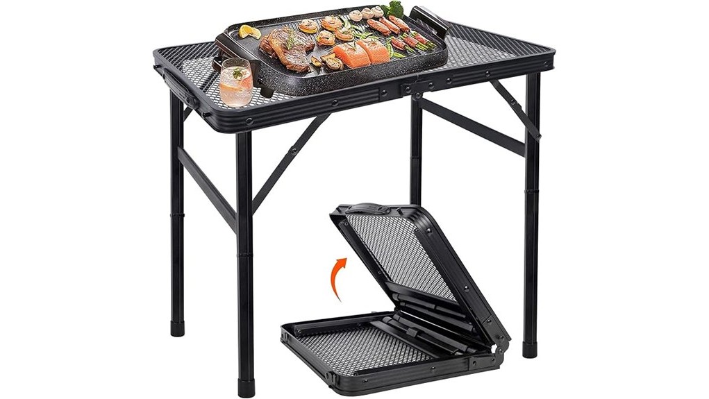 portable lightweight folding camping table