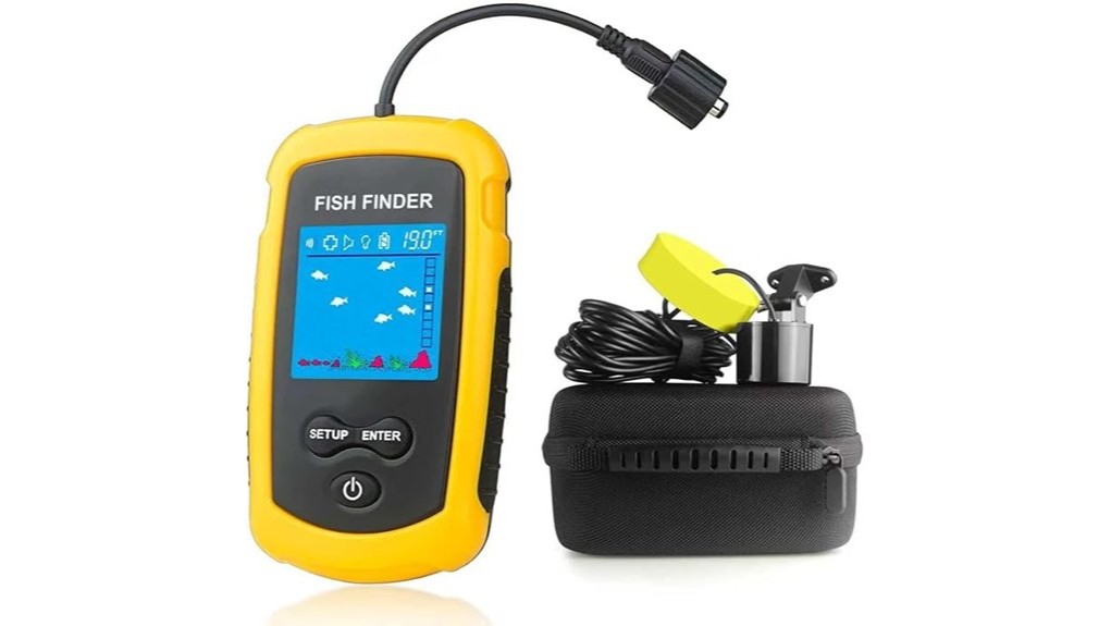 portable wired fish finder